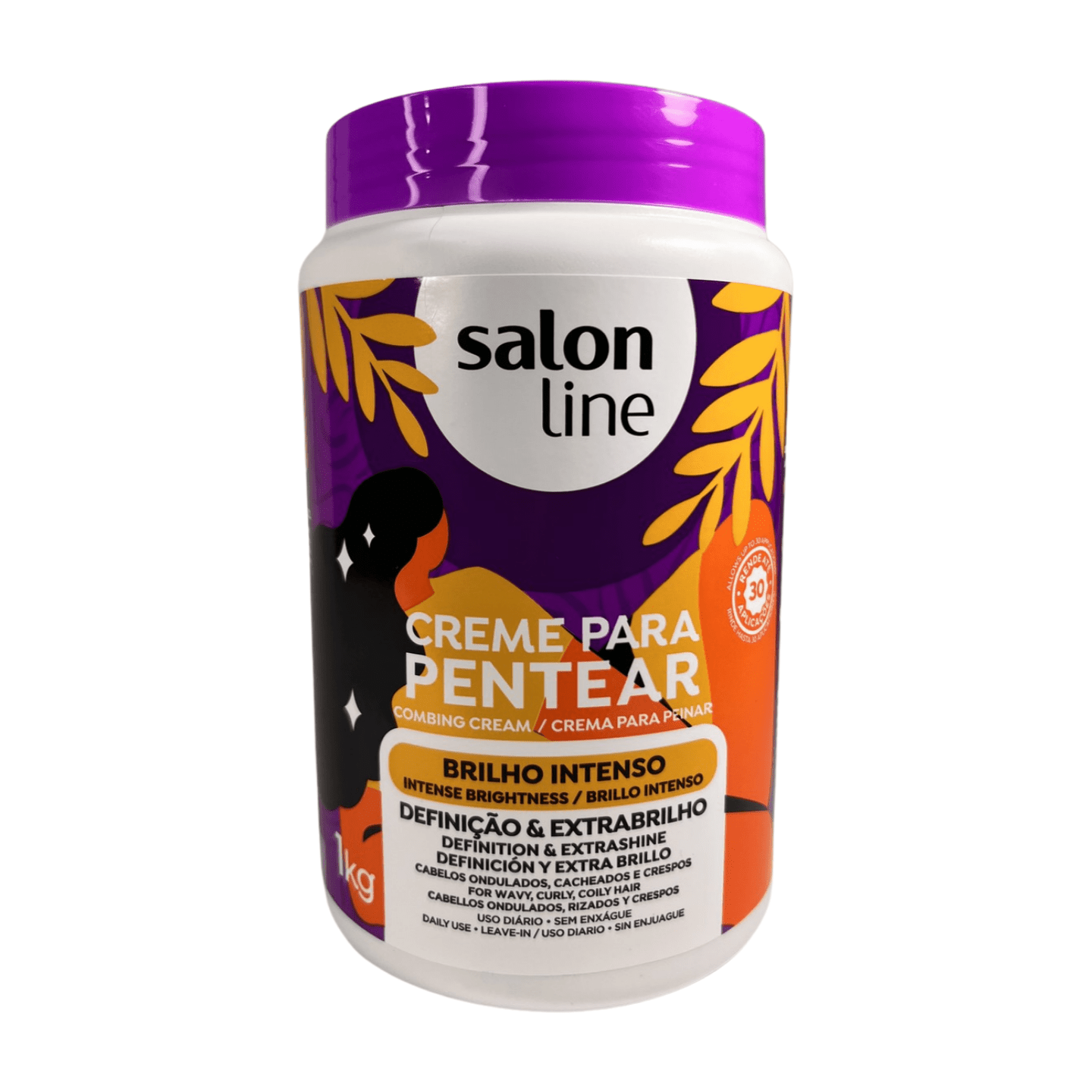 Salon Line Brilho Intenso Creme de Pentear 1kg - TUTTI